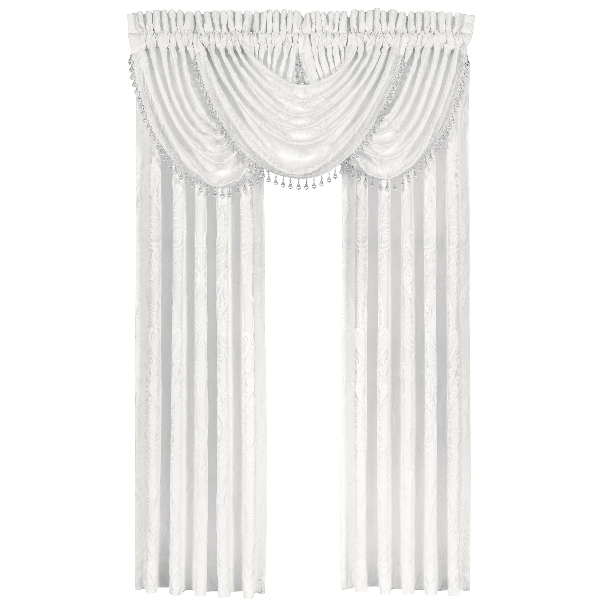 Bianco 84 Panel Pair in White | 100% Polyester by J.Queen New York