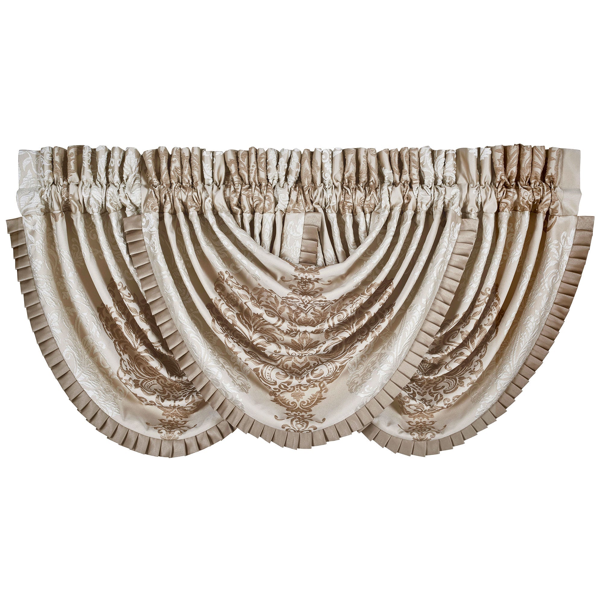 La Scala 84" Window Panel Pair in Gold | 100% Polyester by J.Queen New York