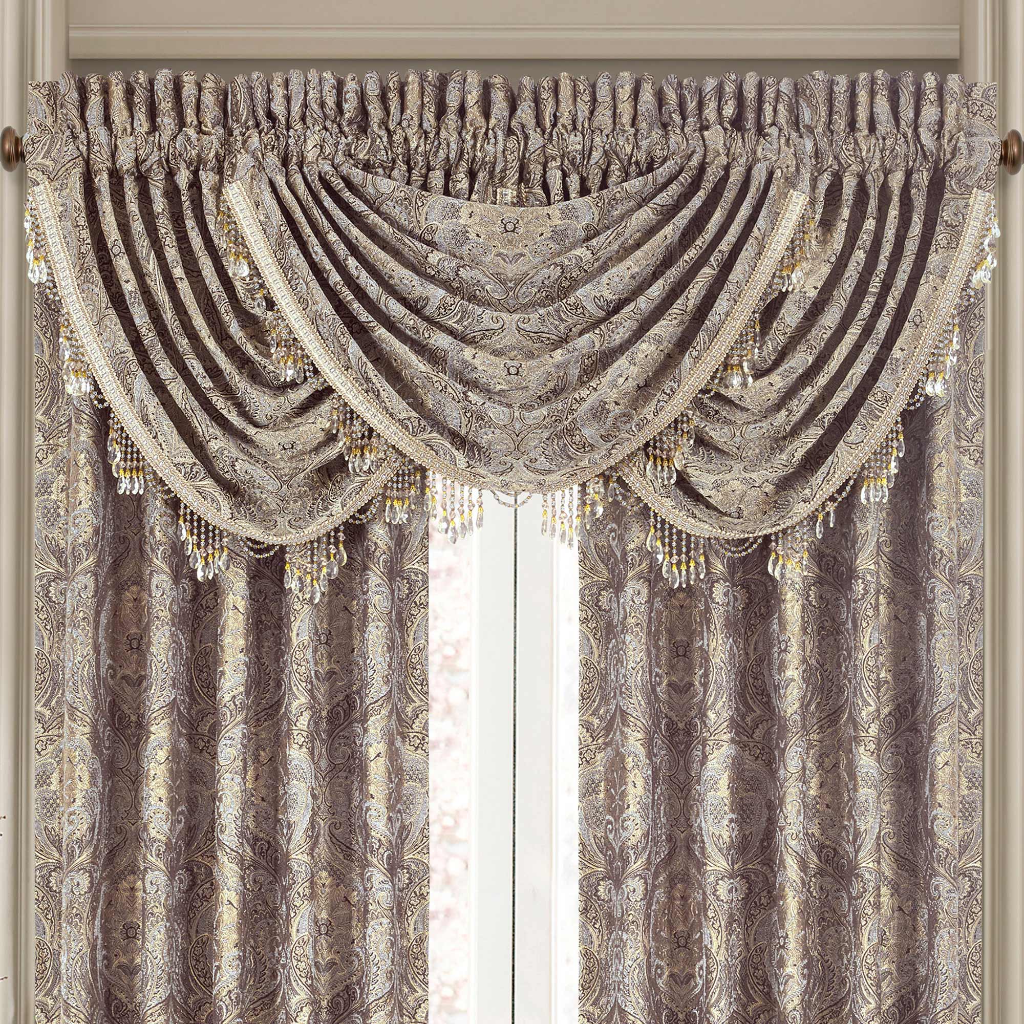 Provence Stone Waterfall Valance | 100% Polyester by J.Queen New York